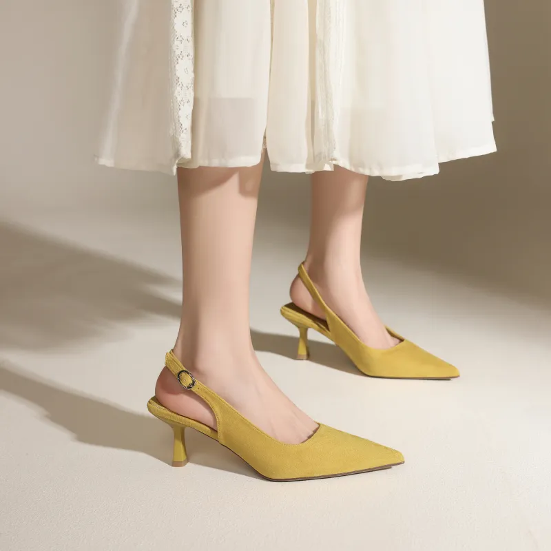 FIVE PLUS Slim Heel High Heels Women's-3