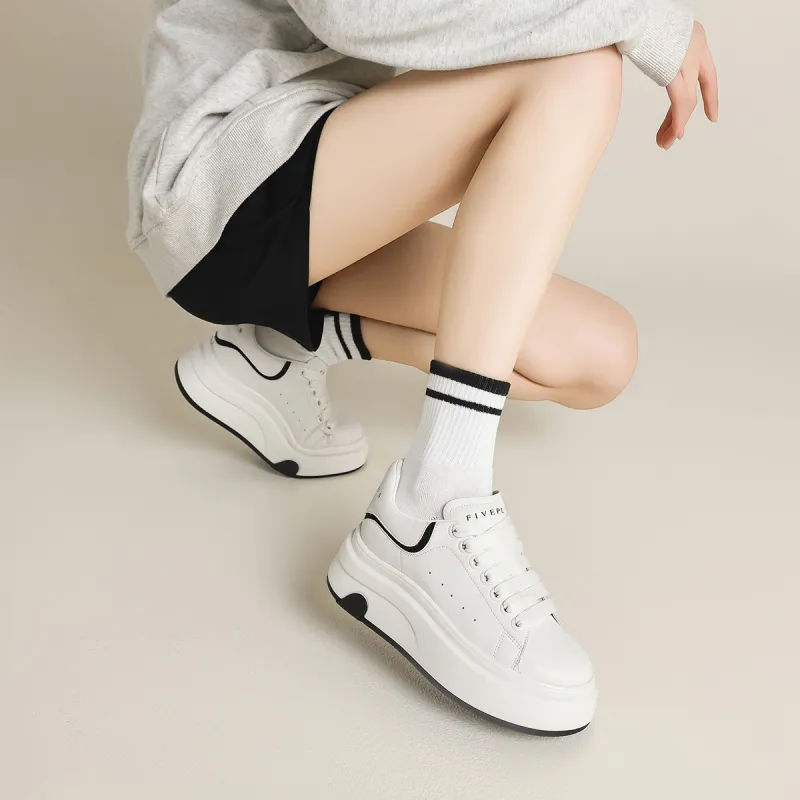 FIVE PLUS Anti Slip Wear Resistant Low Top Skateboard Shoes Women's-5