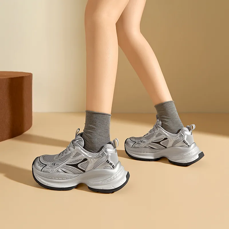 FIVE PLUS Low Top Chunky Sneakers Women's-4