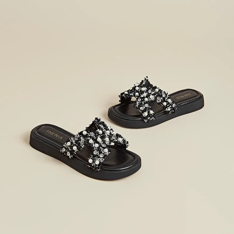 FIVE PLUS Slip Resistant Slide Slippers Women's-10