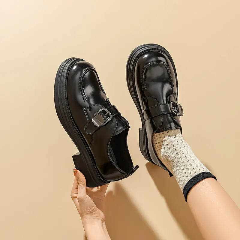 FIVE PLUS Loafers Women's Black-4