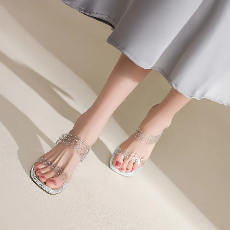 FIVE PLUS Slip Resistant Abrasion Resistant Slide Slippers Women's-8