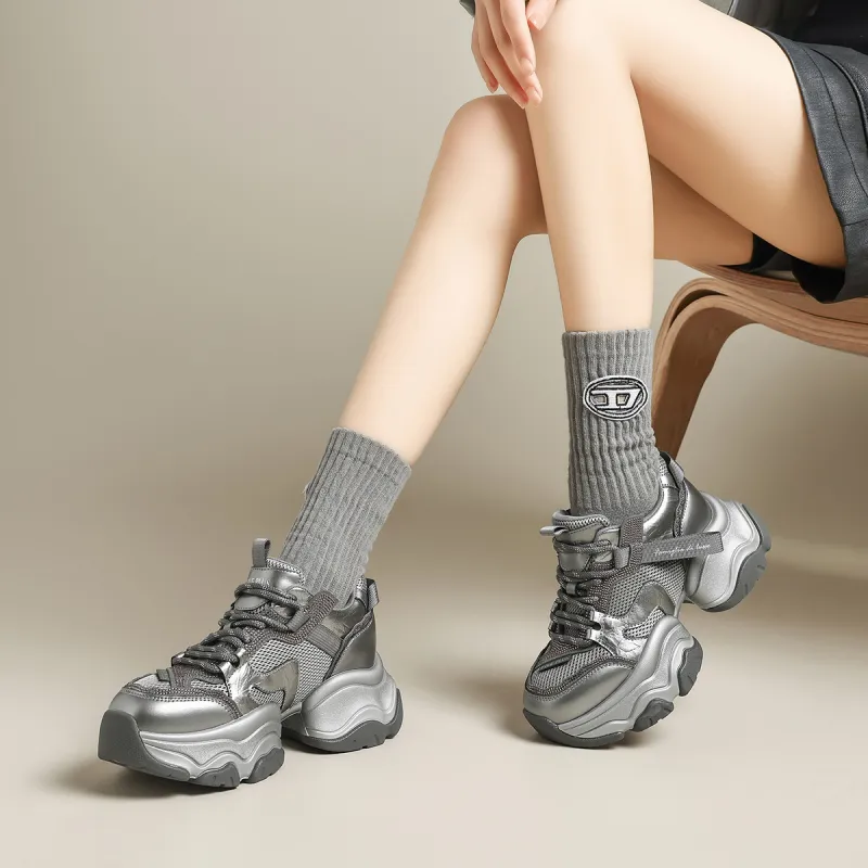 FIVE PLUS Low Top Chunky Sneakers Women's-8