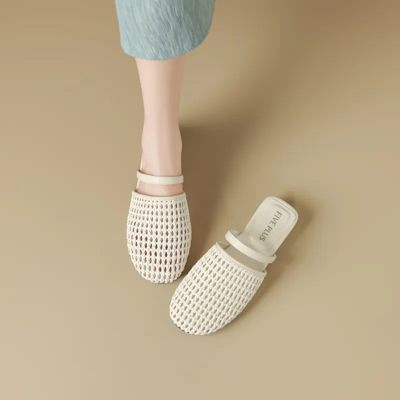 FIVE PLUS Abrasion Resistant Slip Resistant Closed Toe Slippers Women's-4