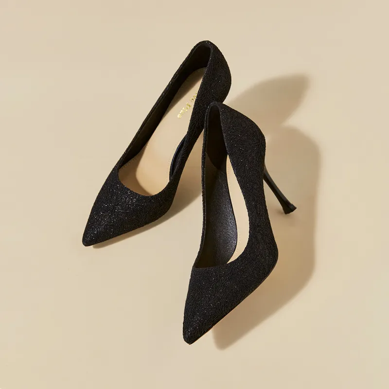 FIVE PLUS Slim Heel High Heels Women's-6