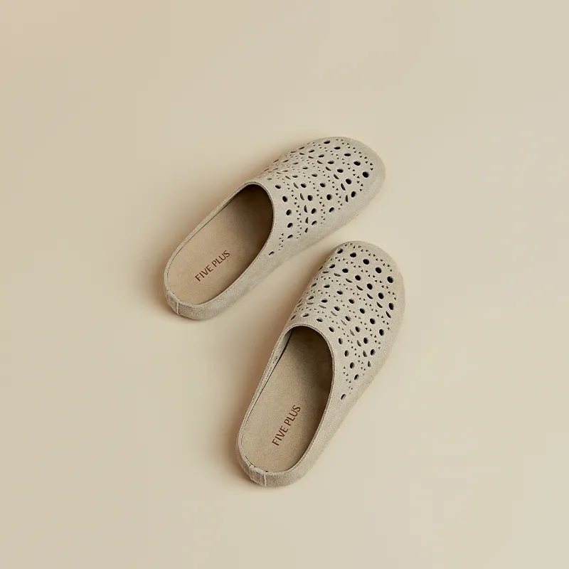 FIVE PLUS Rubber Sole Wrap toe Slippers Women's-10