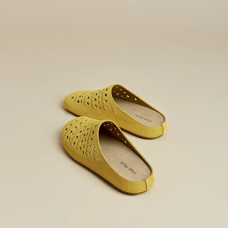 FIVE PLUS Rubber Sole Wrap toe Slippers Women's-3