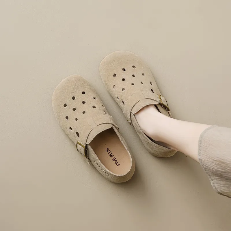 FIVE PLUS Casual Single Shoes Low Top Women's Light Apricot-4