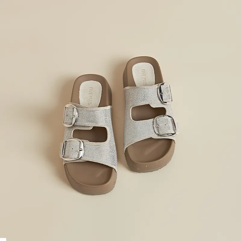FIVE PLUS Odor Resistant Slide Slippers Women's-3