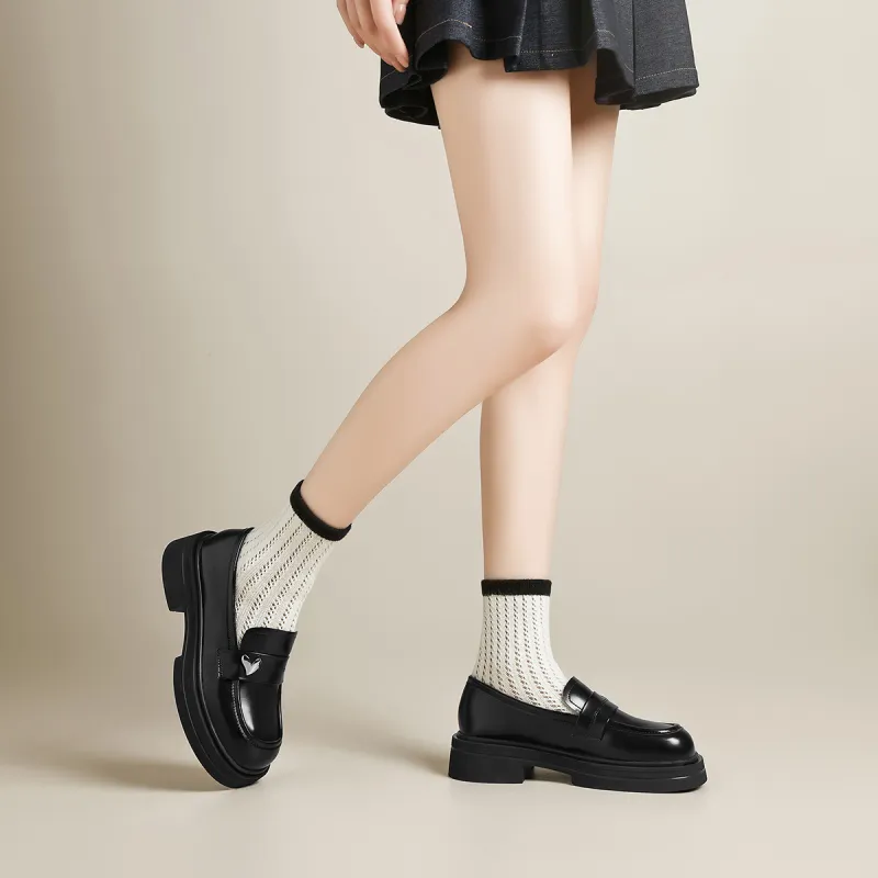 FIVE PLUS Loafers Women's Black-3