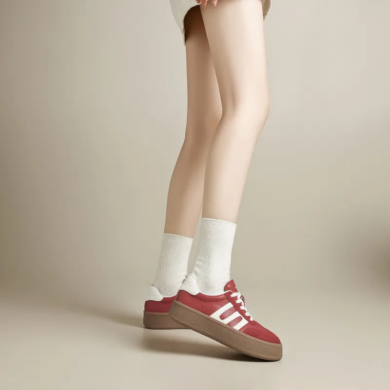 FIVE PLUS Anti Slip Wear Resistant Low Top Skateboard Shoes Women's-3