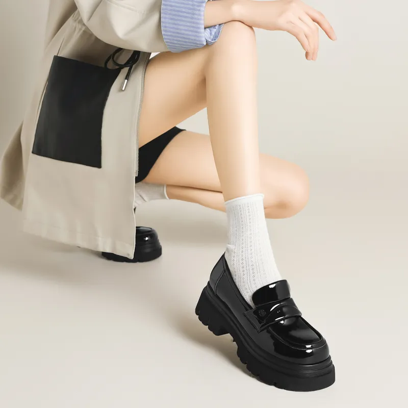 FIVE PLUS Loafers Women's Black-7