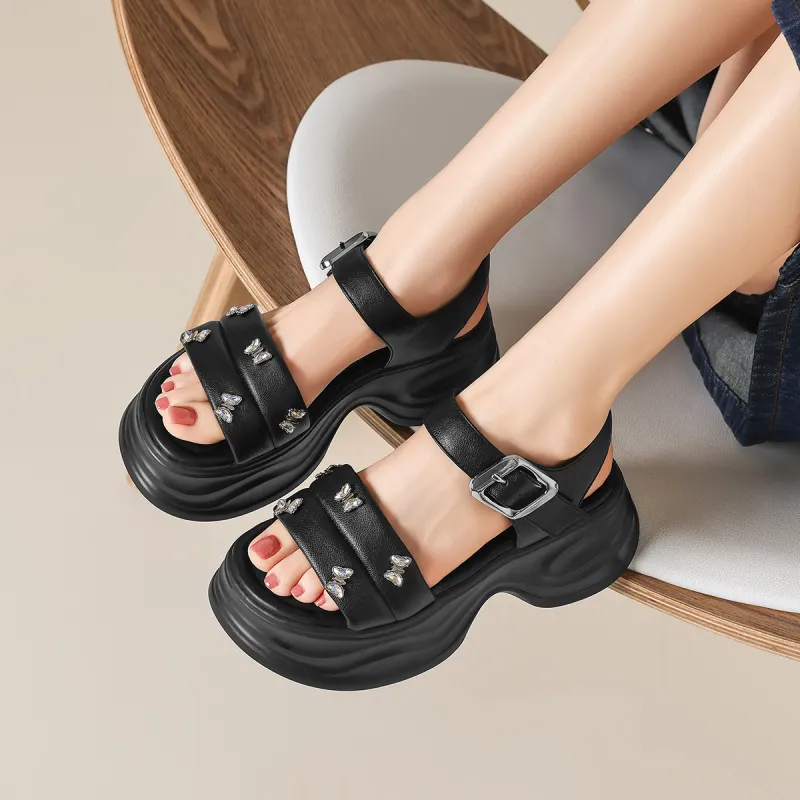 FIVE PLUS One Strap Sandals Women's-11