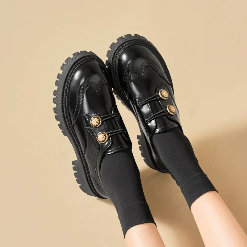 FIVE PLUS Loafers Women's Black-1