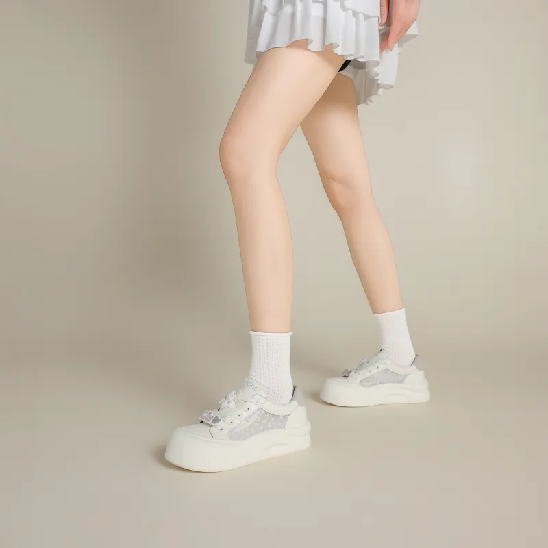 FIVE PLUS Anti Slip Wear Resistant Low Top Skateboard Shoes Women's-3