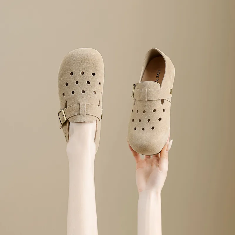 FIVE PLUS Casual Single Shoes Low Top Women's Light Apricot-6
