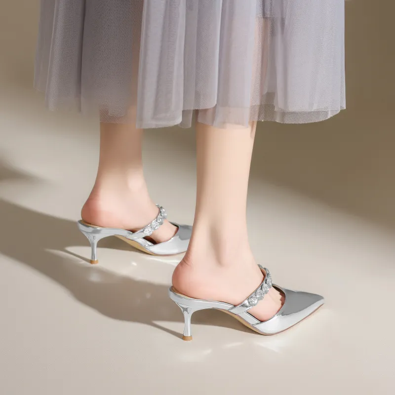 FIVE PLUS Slip Resistant Wrap toe Slippers Women's-10