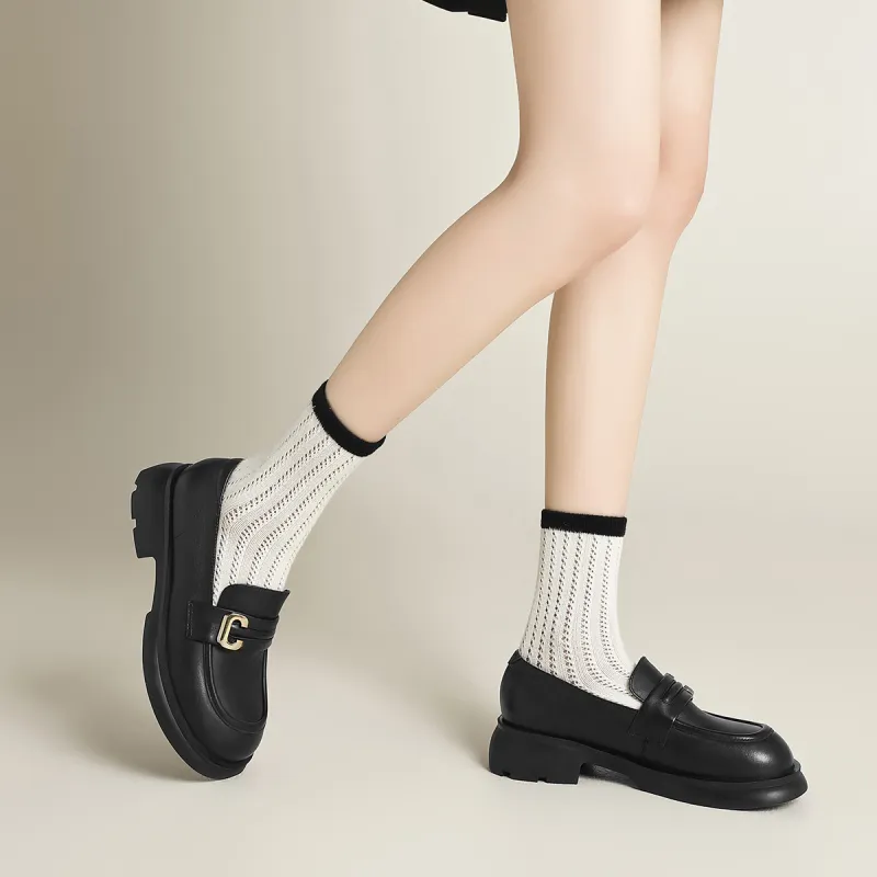 FIVE PLUS Loafers Women's Black-5