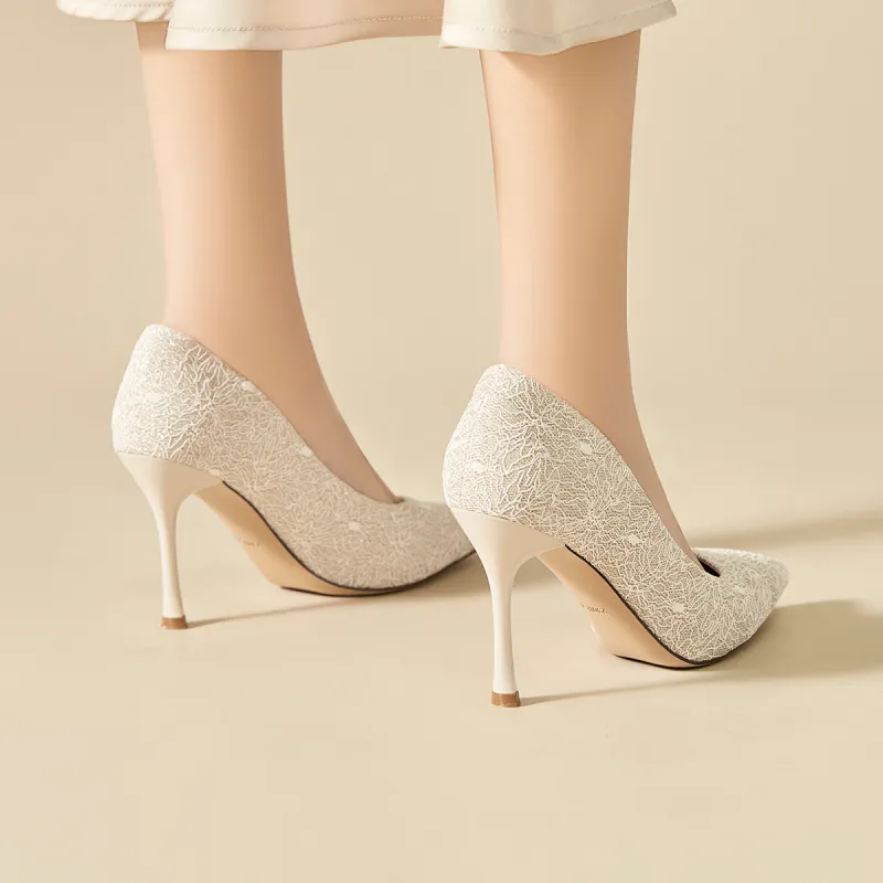 FIVE PLUS Slim Heel High Heels Women's-11