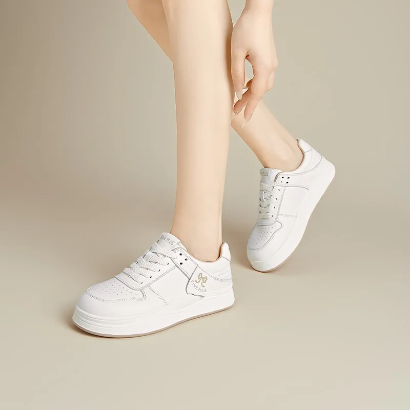 FIVE PLUS Low Top Skateboard Shoes Women's Apricot-5