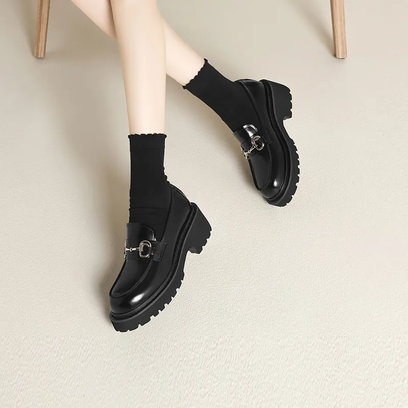 FIVE PLUS Loafers Women's Black-3