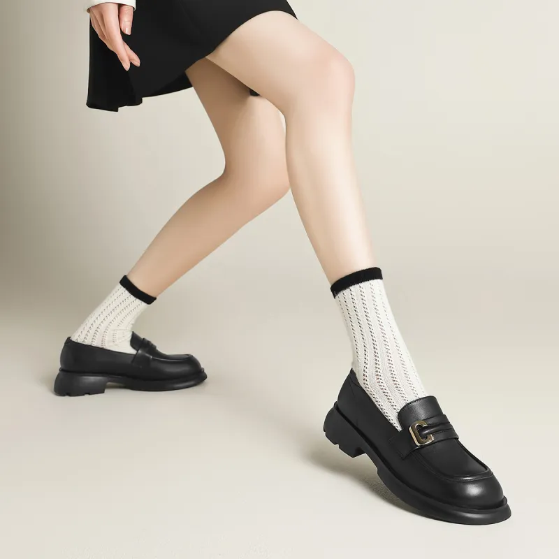 FIVE PLUS Loafers Women's Black-3