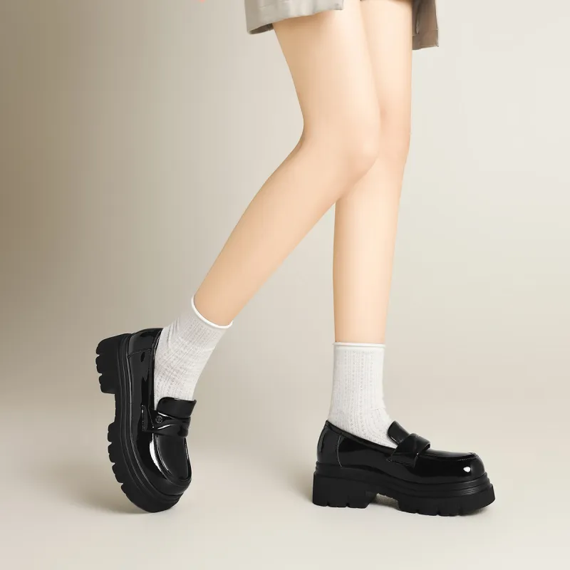 FIVE PLUS Loafers Women's Black-6