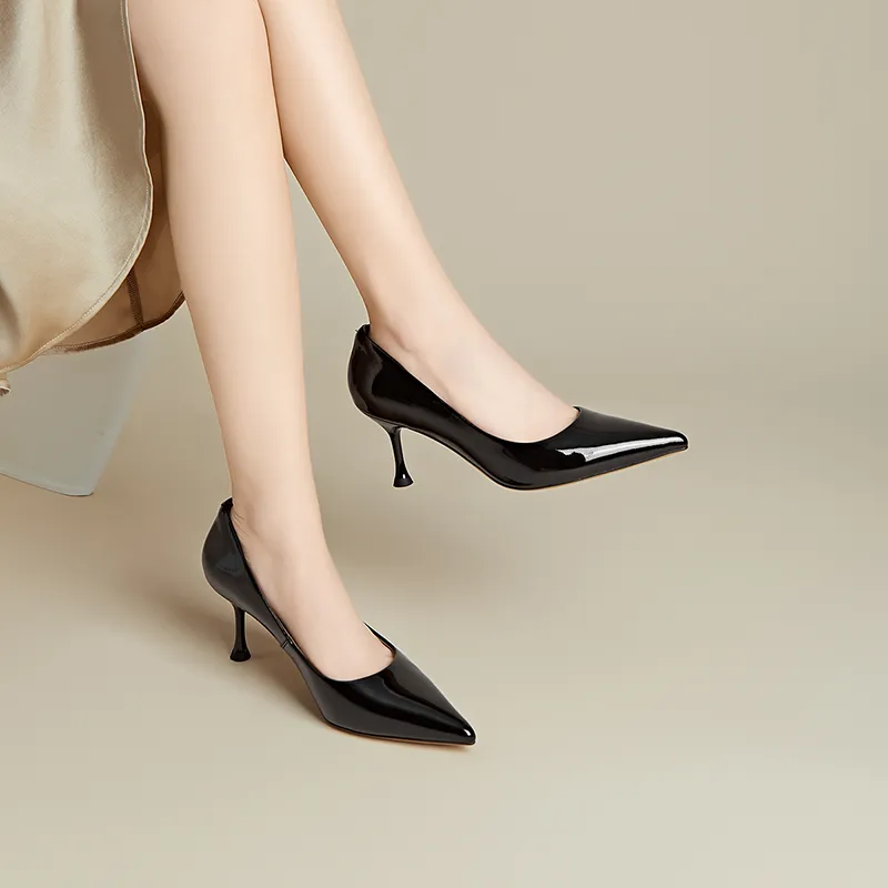 FIVE PLUS Slim Heel High Heels Women's-3