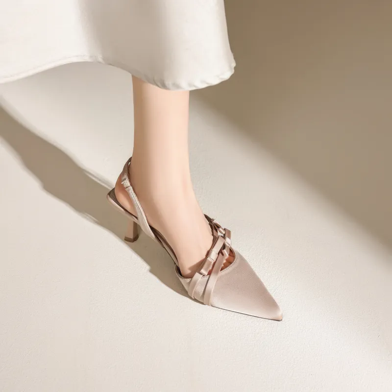 FIVE PLUS Slim Heel High Heels Women's-11