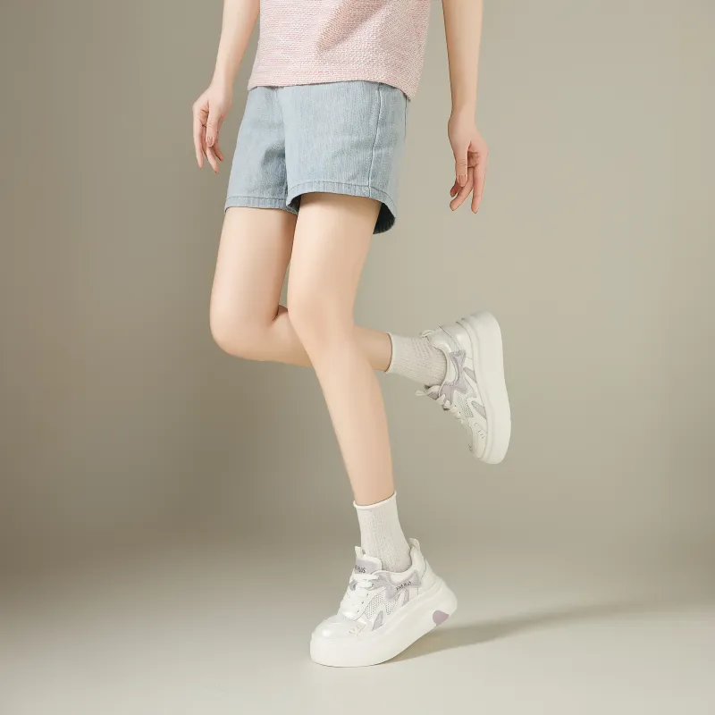 FIVE PLUS Anti Slip Wear Resistant Low Top Skateboard Shoes Women's-2