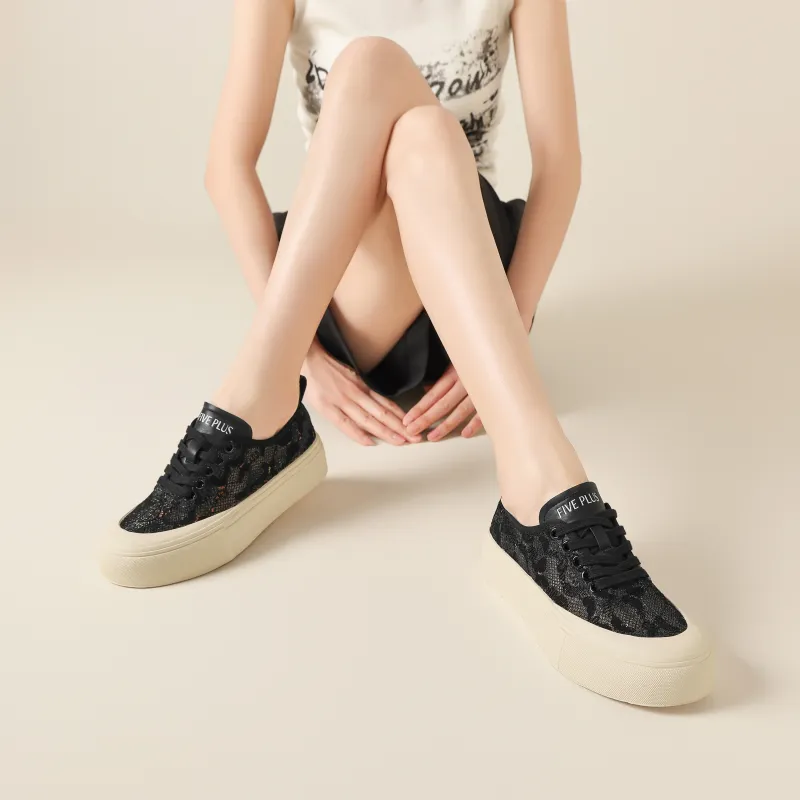 FIVE PLUS Low Top Skateboard Shoes Women's-6