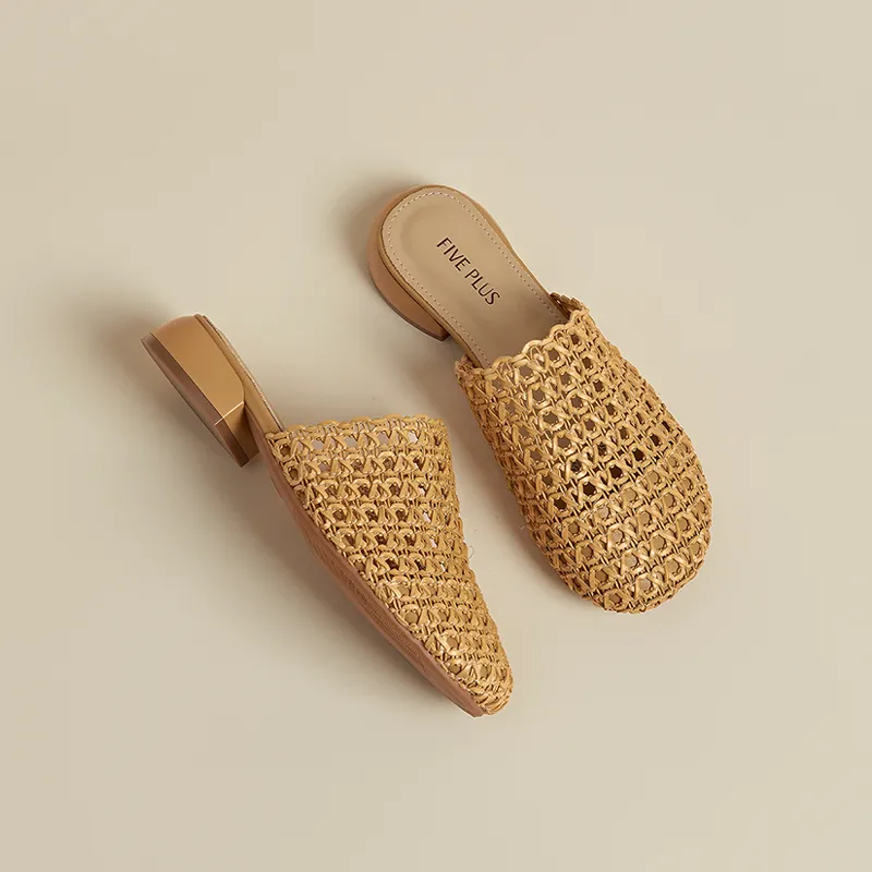 FIVE PLUS Slip Resistant Wrap toe Slippers Women's-4