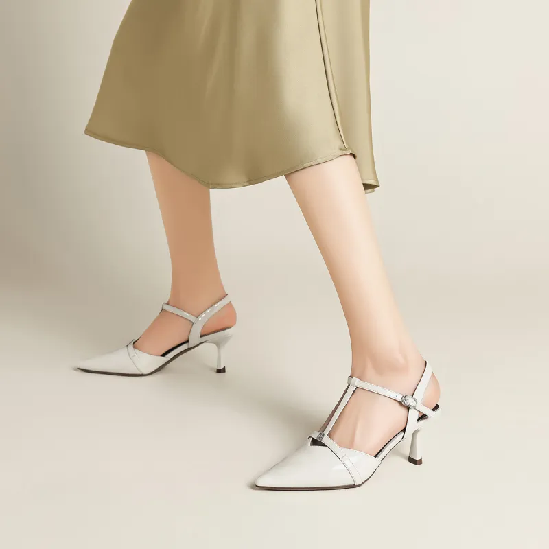 FIVE PLUS High Heels Women's Beige, Black-4
