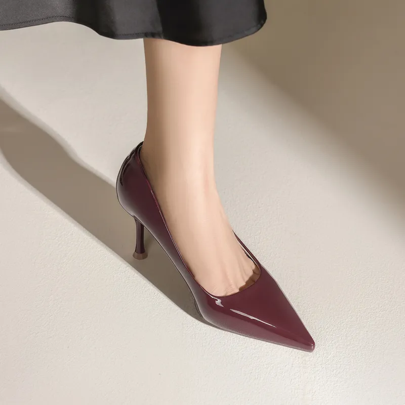 FIVE PLUS Slim Heel High Heels Women's-13