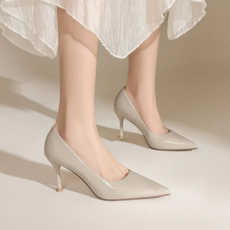 FIVE PLUS Slim Heel High Heels Women's-7
