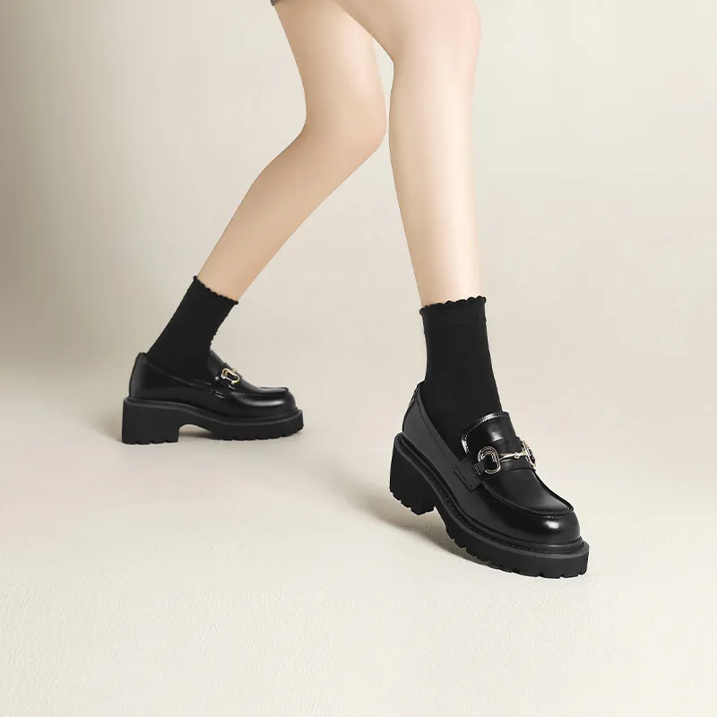 FIVE PLUS Loafers Women's Black-5