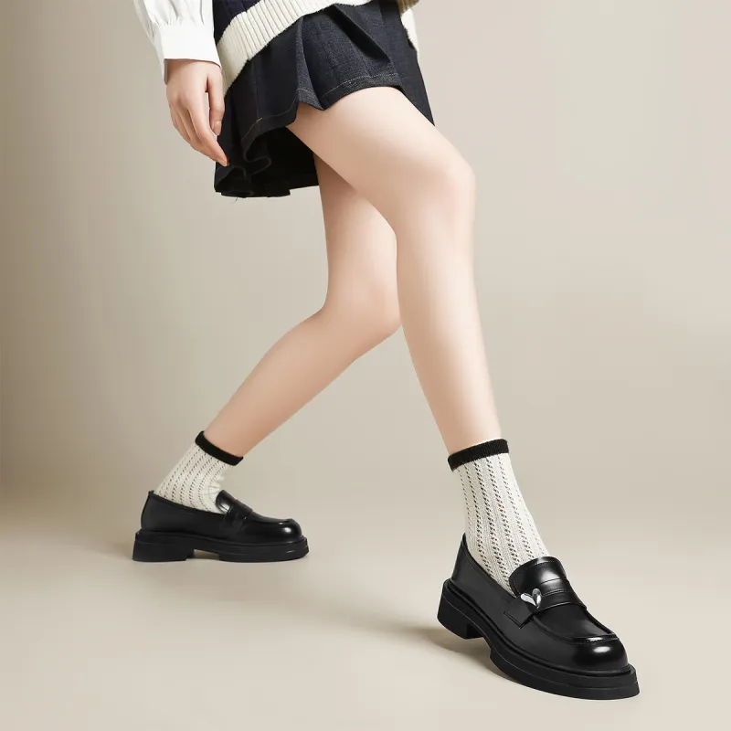 FIVE PLUS Loafers Women's Black-2