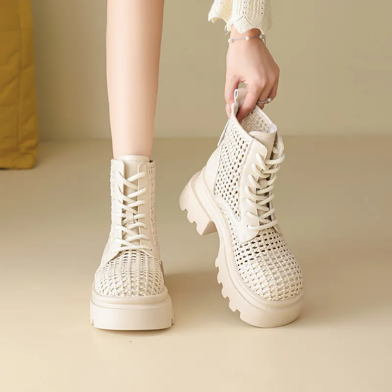 FIVE PLUS Ankle Boots 6.5cm Women's-4