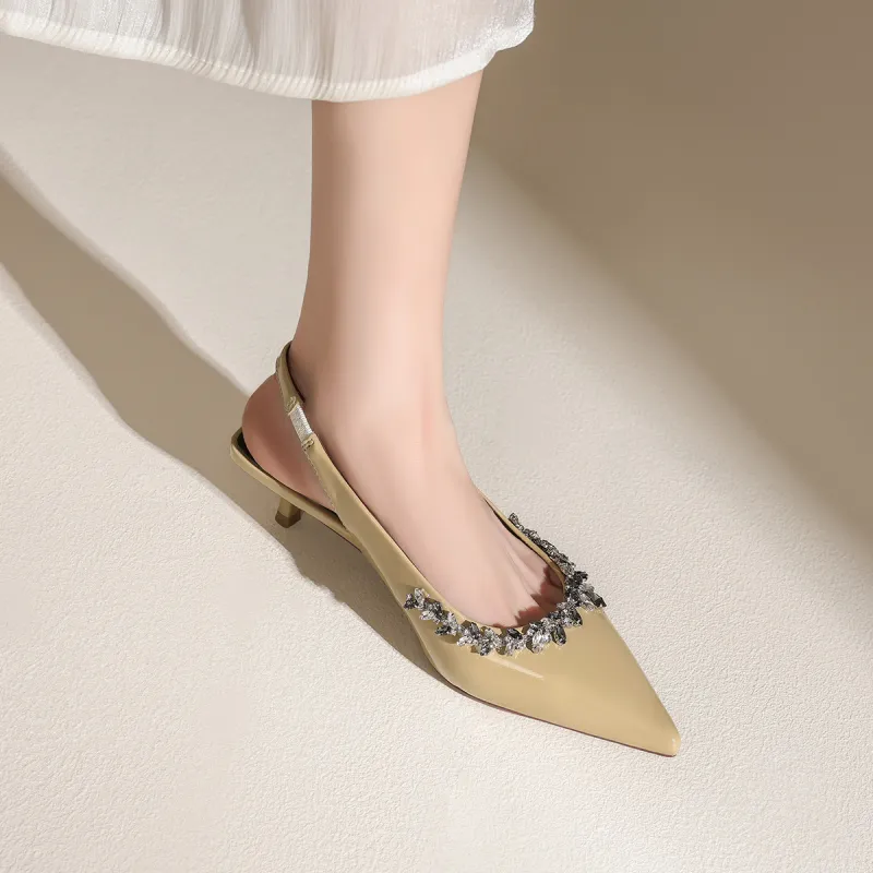 FIVE PLUS High Heels Women's Beige-8