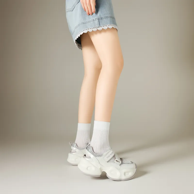 FIVE PLUS Anti Slip Wear Resistant Low Top Chunky Sneakers Women's-10