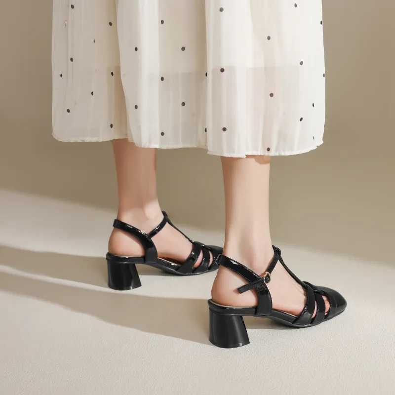 FIVE PLUS Roman Sandals 6cm Women's-8
