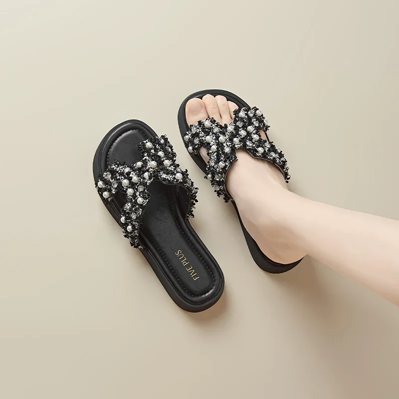 FIVE PLUS Slip Resistant Slide Slippers Women's-12
