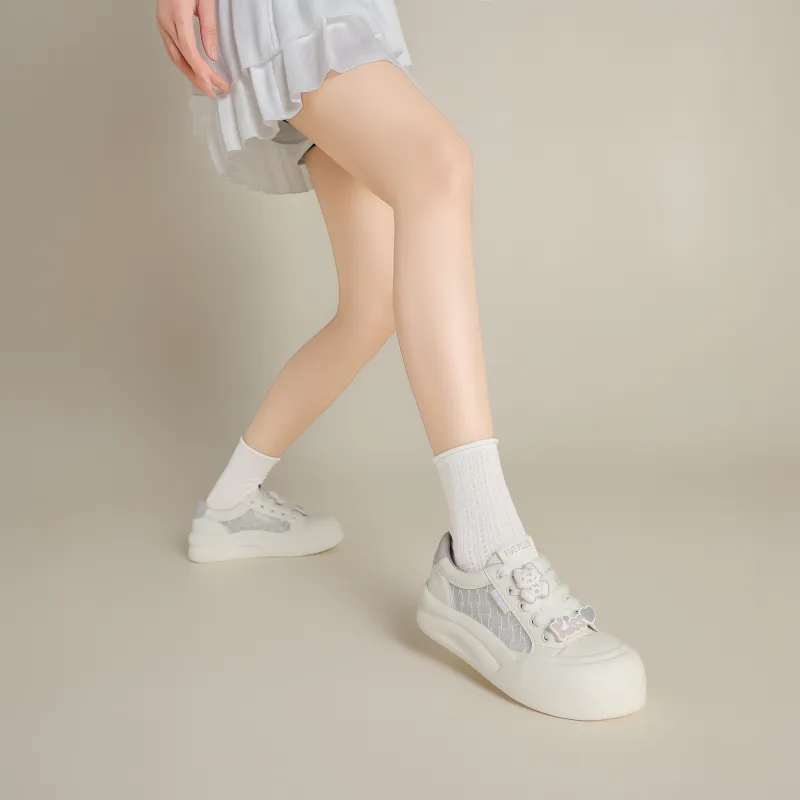 FIVE PLUS Anti Slip Wear Resistant Low Top Skateboard Shoes Women's-2