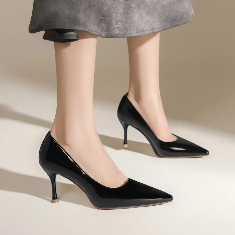 FIVE PLUS Slim Heel High Heels Women's-2