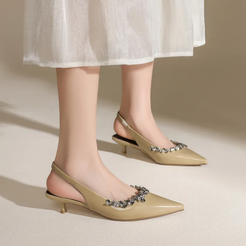 FIVE PLUS High Heels Women's Beige-10