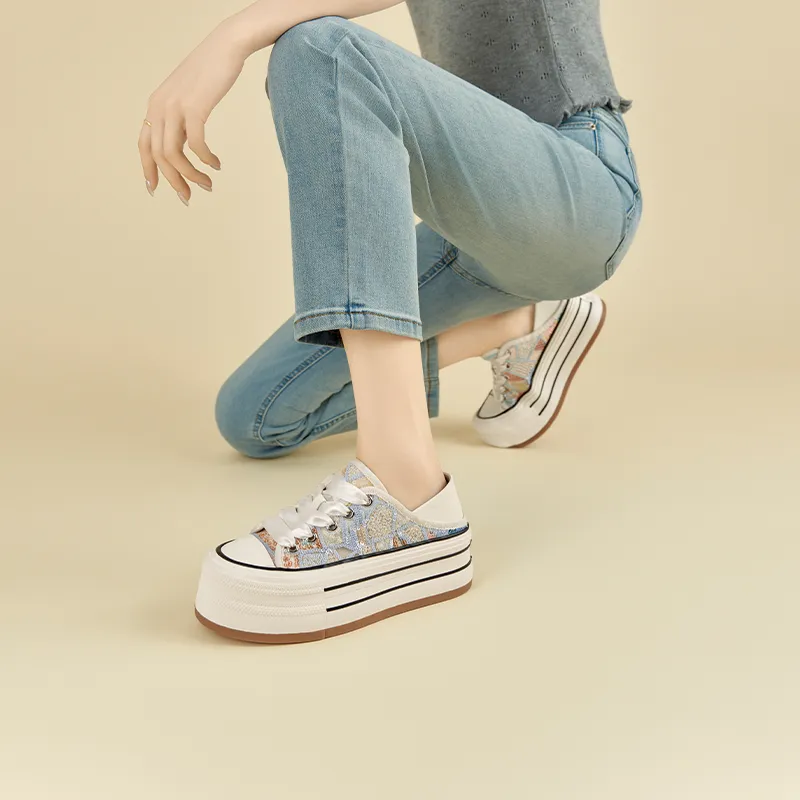FIVE PLUS Low-Top Skateboard Shoes Women's-4