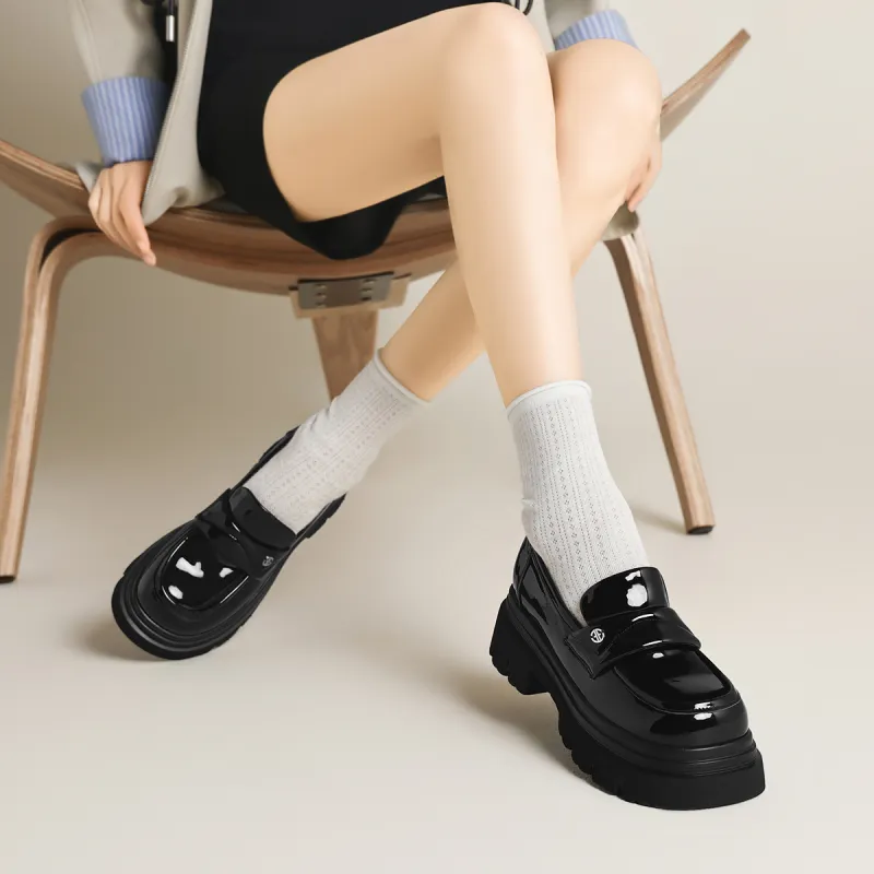 FIVE PLUS Loafers Women's Black-4