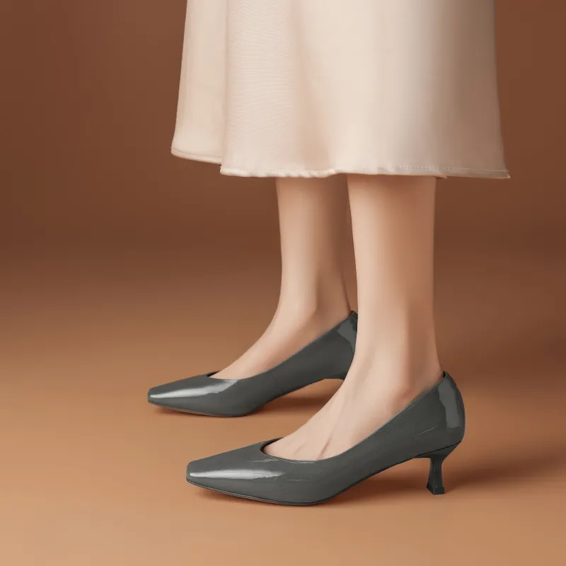 FIVE PLUS Slim Heel High Heels Women's-4