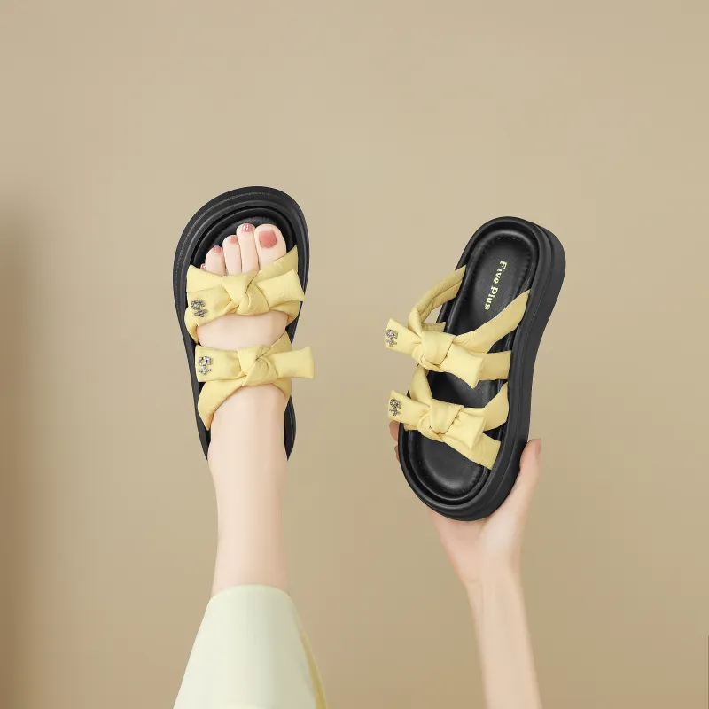 FIVE PLUS Slip Resistant Abrasion Resistant Slide Slippers Women's-2