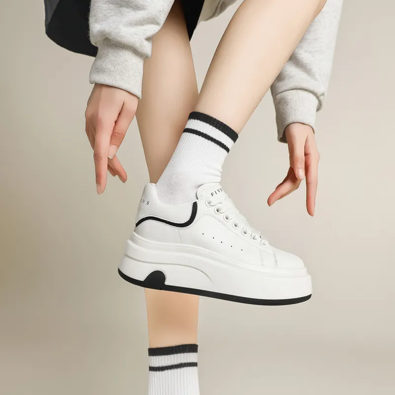 FIVE PLUS Anti Slip Wear Resistant Low Top Skateboard Shoes Women's-4